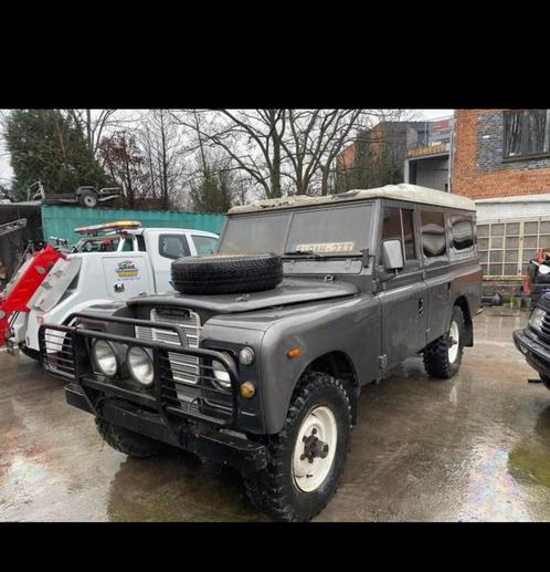 Land Rover Defender 109, Essence, Utilitaire, Annee 1974, Auto's, Land Rover, Bedrijf, Te koop, 4x4, Trekhaak, Defender, Benzine