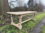 Landelijke eettafel, Huis en Inrichting, Gebruikt, Eikenhout, 200 cm of meer, Rechthoekig