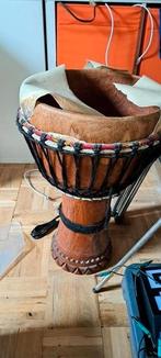 djembe met de handgemaakt, Muziek en Instrumenten, Ophalen, Gebruikt