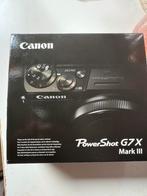 Canon powershot g7x mark III, Audio, Tv en Foto, Fotocamera's Digitaal, Ophalen of Verzenden, Canon