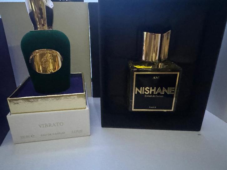 Sospiro vibrato en nishane ani(niche parfum), Handtassen en Accessoires, Uiterlijk | Parfum, Zo goed als nieuw, Ophalen of Verzenden
