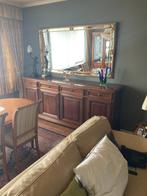 Eetkamer notelaar, Huis en Inrichting, Complete eetkamers, Ophalen, Zo goed als nieuw, Notelaar, 6 tot 8 stoelen