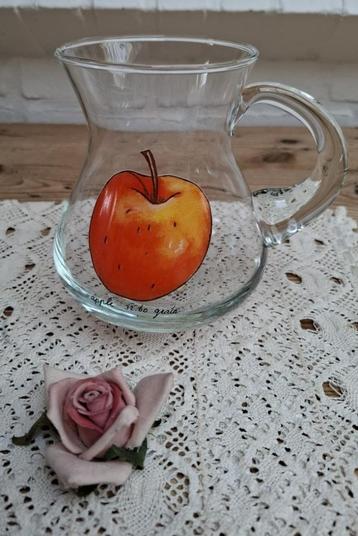 Jet Appel glazen sapkan / schenkkan, Enlèvement ou Envoi, Comme neuf, Verre, Autres types