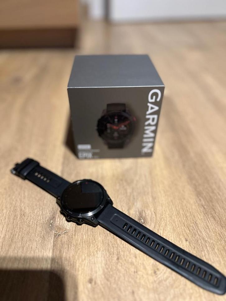 Garmin EPIX Gen 2 Sapphire – État neuf, Handtassen en Accessoires, Smartwatches, Zo goed als nieuw, Zwart, Afstand, Conditie, GPS