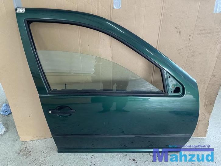 VW GOLF 4 Groen LC6M Rechts voor deur portier 1997-2003, Auto-onderdelen, Carrosserie, Deur, Volkswagen, Voor, Rechts, Gebruikt