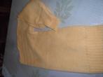 Gele handgebreide trui met ajourboord, Geel, Maat 46/48 (XL) of groter, Zo goed als nieuw, Ophalen