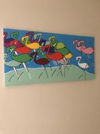 canvas flamingo's, Ophalen