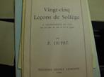 25 leçons de solfége P.Dupré, Musique & Instruments, Leçon ou Cours, Autres genres, Enlèvement, Utilisé