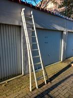 Aluminium ladder, 2delen 1deel 2.50m totaal 5 meter, Doe-het-zelf en Bouw, Ophalen, Zo goed als nieuw, Ladder