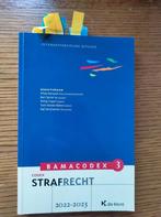 Strafrecht 2022-23 Bamacodex 3, Boeken, Studieboeken en Cursussen, Interuniversitaire uitg., Hoger Onderwijs, Zo goed als nieuw