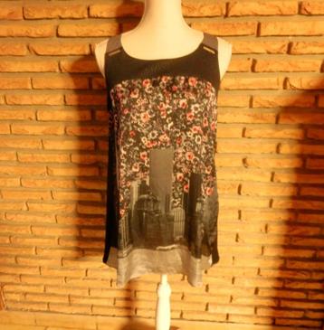 (55)- robe femme t. 38 noir rose - la mode est a vous - beschikbaar voor biedingen