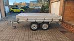 Platte aanhanger/dubbelassige, Auto diversen, Aanhangers en Bagagewagens, Ophalen, Gebruikt