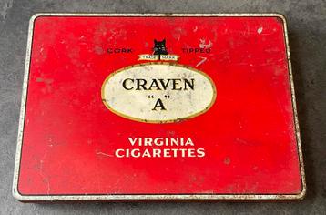 Brits Craven A sigarettenblikje WO2 beschikbaar voor biedingen