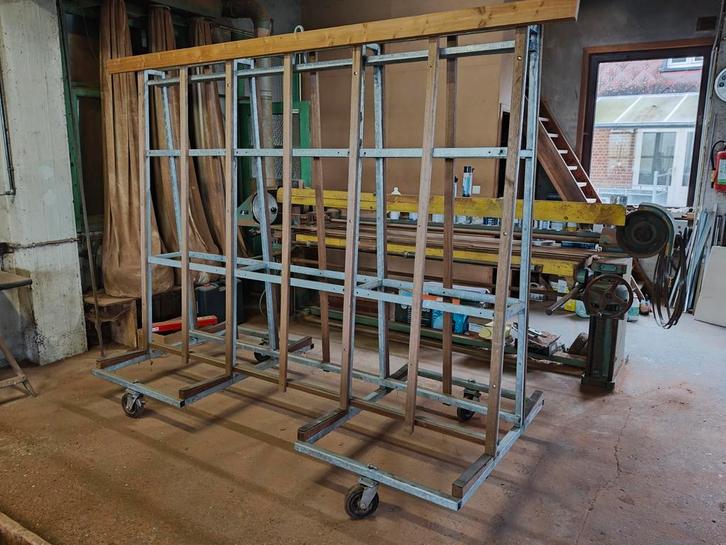 Glasbok ramenbok galva met demonteerbare wielen en hijsoog, Doe-het-zelf en Bouw, Raamkozijnen en Schuifdeuren, Zo goed als nieuw