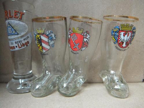 souveniers, laarsvorm schotglas, Verzamelen, Glas en Drinkglazen, Zo goed als nieuw, Borrel- of Shotglas, Ophalen of Verzenden