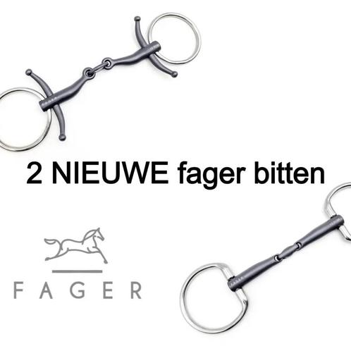 NIEUW fager bitten bustrens,babyfulmer titanium, Dieren en Toebehoren, Paarden en Pony's | Hoofdstellen en Tuigage, Zo goed als nieuw