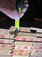 Houten vloerplanken tand/groef 2 zijden, Vloerdelen of -planken, Zo goed als nieuw, 10 m² of meer, Hout