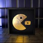 23kt goud PacTube kunstwerk verguld in lijst 80s en 90s, Ophalen of Verzenden, Nieuw