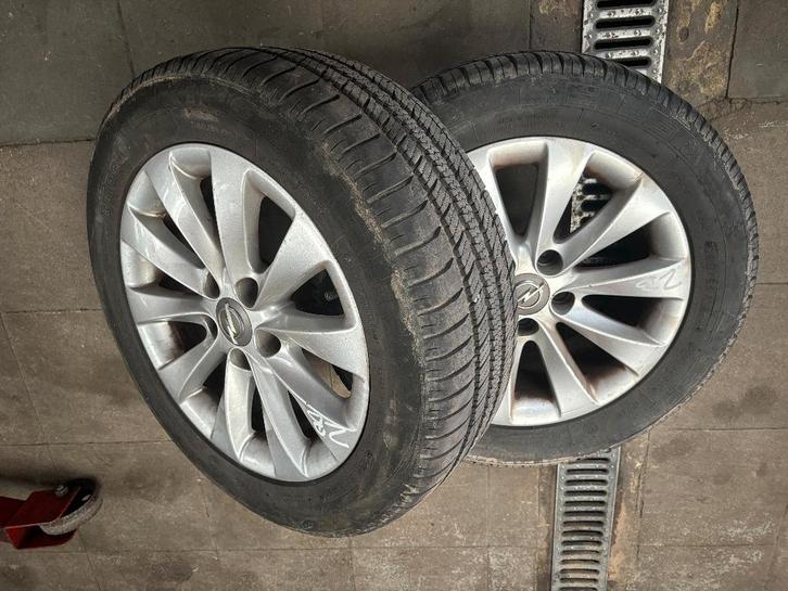 2 JANTES / ROUES ALU 16" OPEL ZAFIRA B, Auto-onderdelen, Transmissie en Toebehoren, Opel, Gebruikt, Ophalen