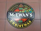 Panneau publicitaire double face de Noël 1987 Mc Ewans, Enlèvement ou Envoi, Utilisé, Panneau publicitaire