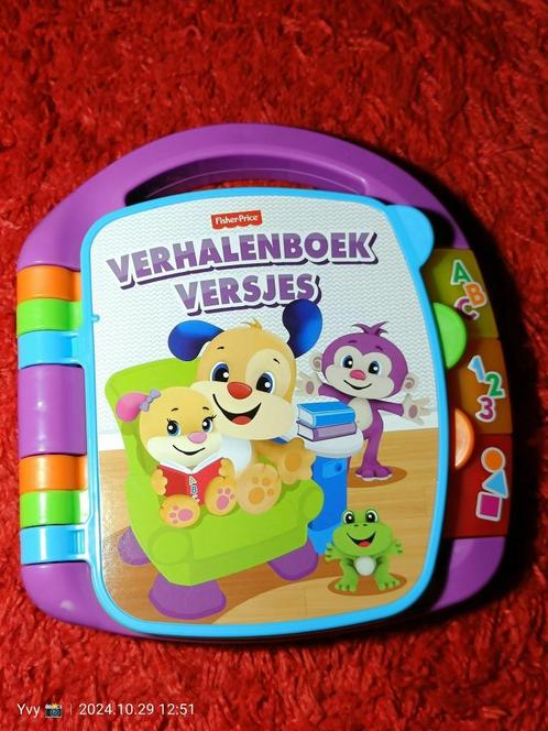 Fisher Price verhalenboek & versjes met licht en geluid, Kinderen en Baby's, Speelgoed | Fisher-Price, Zo goed als nieuw, Overige typen