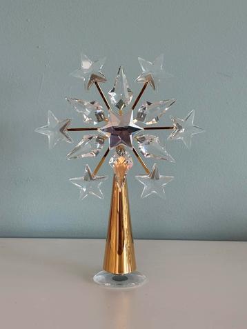 Swarovki - Goudkleurige kerstpiek beschikbaar voor biedingen