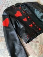 Exclusief leather jacket mt42 ontwerper Gianfranco Scussi, Zwart, Maat 42/44 (L), Ophalen of Verzenden, Zo goed als nieuw