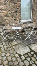 Retro tuintafel met 6 stoelen, Ophalen, Zo goed als nieuw