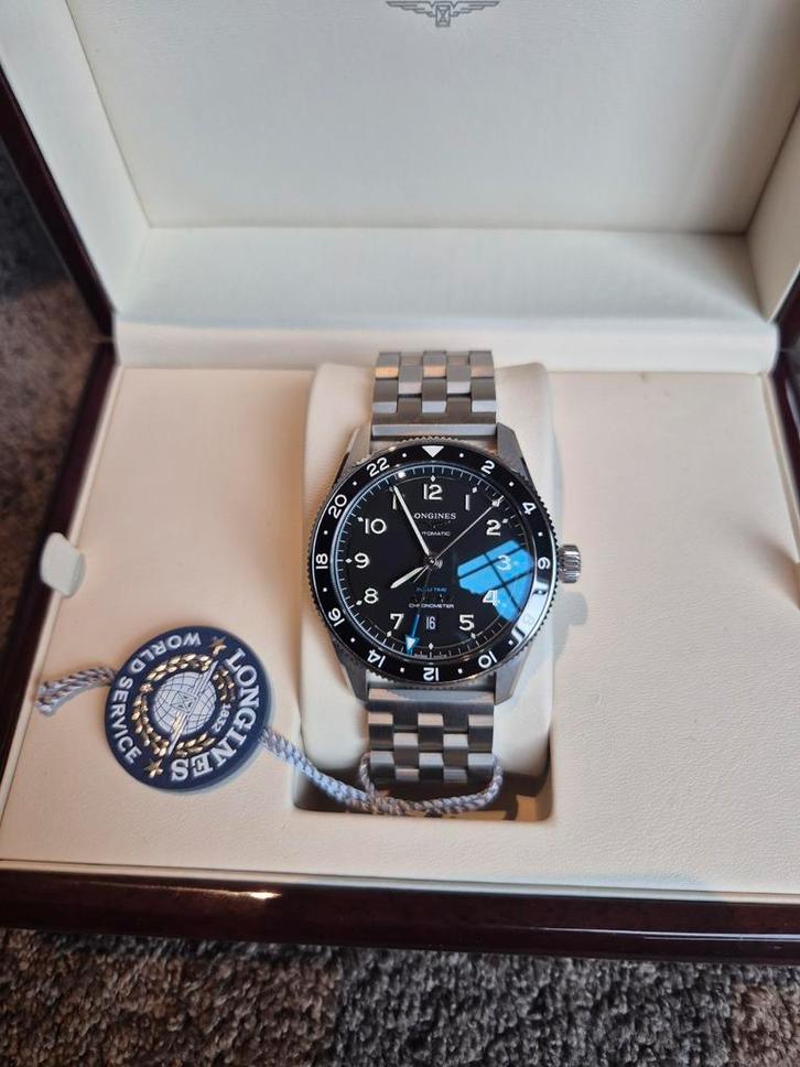 Longines Spirit ZULU GMT, Handtassen en Accessoires, Horloges | Heren, Zo goed als nieuw, Ophalen of Verzenden