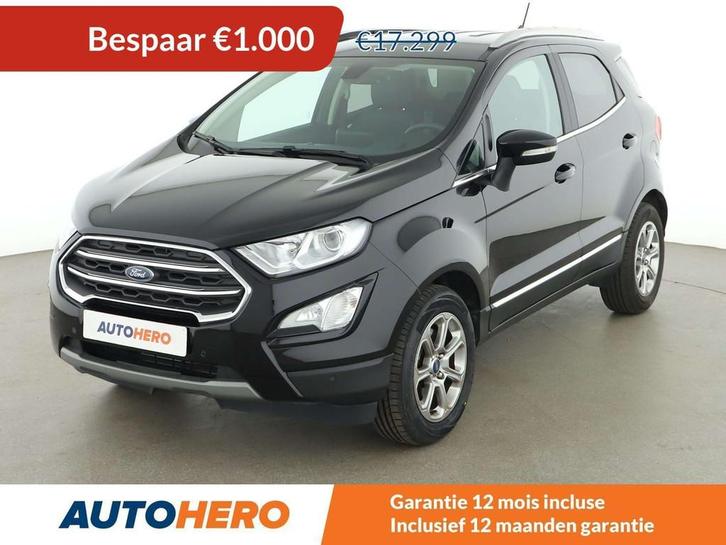 Ford EcoSport 1.0 EcoBoost Titanium (bj 2019, automaat), Auto's, Ford, Te koop, Ecosport, ABS, Achteruitrijcamera, Airbags, Airconditioning