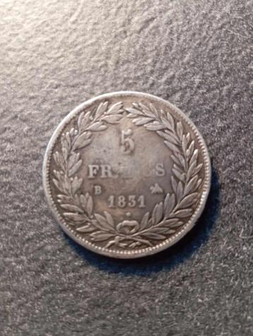 Pièce monnaie 5 francs 1831 Roi Louis Philippe I