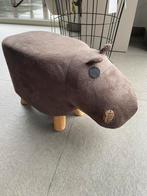 Zitbankje nijlpaard, Huis en Inrichting, Zetels | Voetbanken en poefs, Ophalen, Gebruikt, Stof