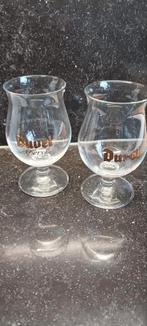 2 kleine duvel glazen 16.5 CL goud en apero nieuwstaat, Ophalen of Verzenden, Duvel