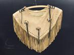 Western poncho met franjes – suède – Maat S - Festivalkledij, Kleding | Dames, Topjes, Overige kleuren, Nieuw, Ophalen of Verzenden