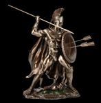Figurine Leonidas - Spartan warrior en résine bronze coloré, Verzamelen, Ophalen of Verzenden, Nieuw