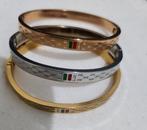 3 bracelets copie Gucci plaqué or 18 Élégance et raffinement, Bijoux, Sacs & Beauté, Bracelets, Or, Or