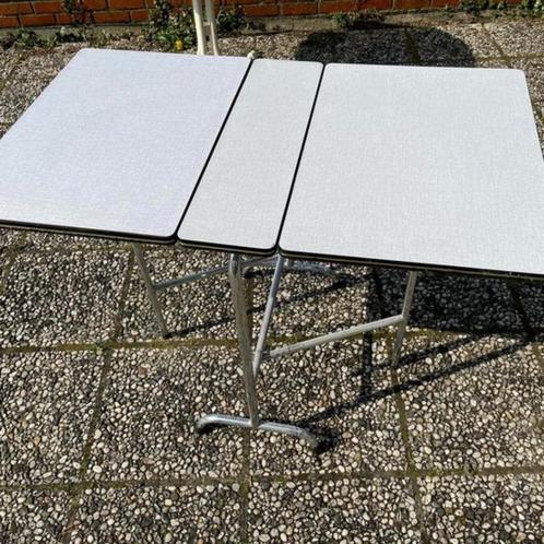 Formica witte opvouwbare tafel voor beperkte ruimte 101x60x7, Antiek en Kunst, Antiek | Meubels | Tafels, Ophalen