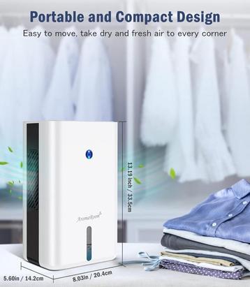Stille en Energiezuinige Luchtontvochtiger – Compact NIEUW, Elektronische apparatuur, Luchtbehandelingsapparatuur, Ophalen of Verzenden