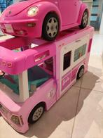 Poupées Barbie, mobil-home, voiture,..., Comme neuf, Enlèvement