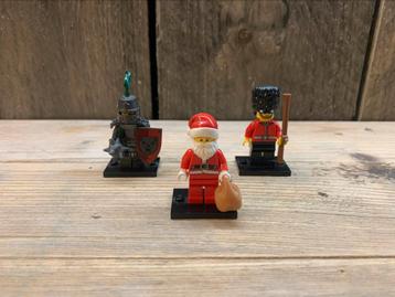 Lego minifigs: Royal guard, Kerstman en Enge ridder beschikbaar voor biedingen