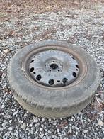 4 winterbanden 15'op velg vw Polo Contintental Wintercontact, Ophalen, 15 inch, Velg(en), Personenwagen