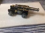 Miniatuur GT militair kanon gegoten ijzer  Italiaans, Ophalen of Verzenden