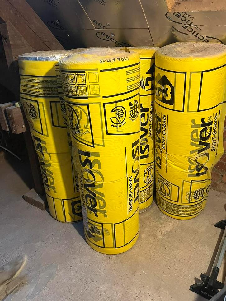 Isolatie glaswol isover St Gobain, Doe-het-zelf en Bouw, Isolatie en Afdichting, Glaswol, Ophalen