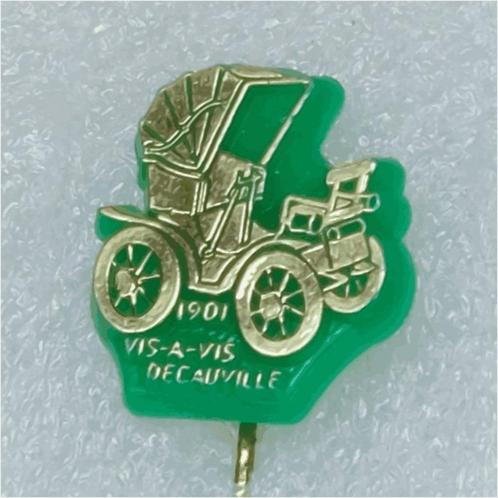 SP0897 Speldje Vis-a-vis Decauville 1901, Collections, Broches, Pins & Badges, Utilisé, Enlèvement ou Envoi