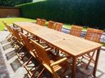 Tuintafels en tuinstoelen voor terras, Tuin en Terras, Tuintafels, Ophalen, Gebruikt, Rechthoekig, Hout