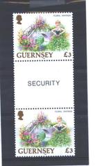 Guernsey 1996 £ 3 gutterpair Bloemen **, Verzenden, Postfris, Dier of Natuur