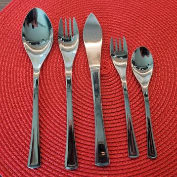 Set 30 pcs couverts AMC vintage Elypsis FF inox 18/10  Neuf, Neuf, Résiste au lave-vaisselle, Enlèvement ou Envoi, Ensemble de couverts