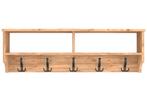 Wandkapstok eiken 120x37x22, Ophalen, Zo goed als nieuw, Hout, Wandkapstok