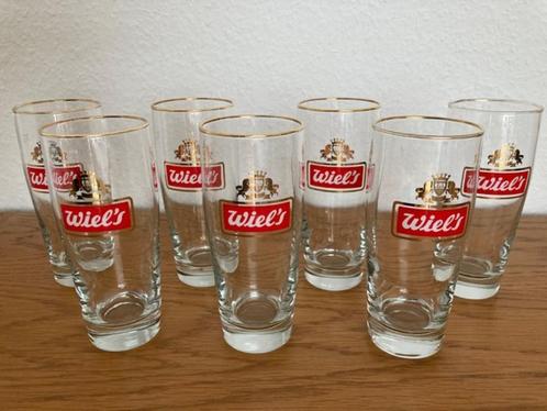 7 verres à bière Wiel's, Collections, Marques de bière, Neuf, Verre ou Verres, Autres marques, Enlèvement ou Envoi