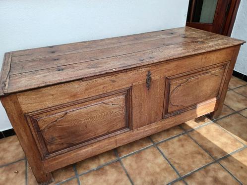 Antieke eikenhouten dekenkist – karaktervol en authentiek, Antiek en Kunst, Curiosa en Brocante, Ophalen